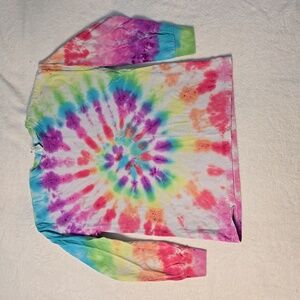 Handmade Boys Girls Tie Dye Longsleeve Shirt Youth Medium M